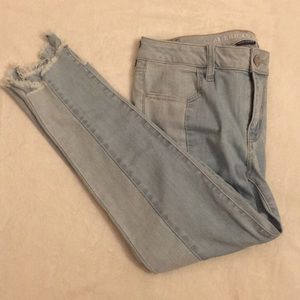 AEO jegging crop jeans size:8